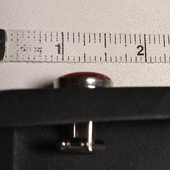 NWT red silk cuff links pocket square gift set - Picture 3 of 10